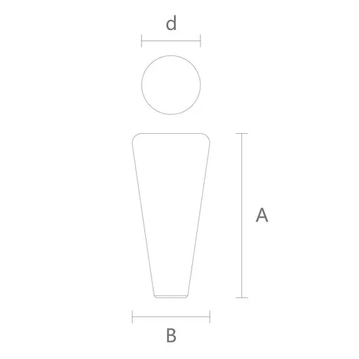 Wegner furniture feet wooden